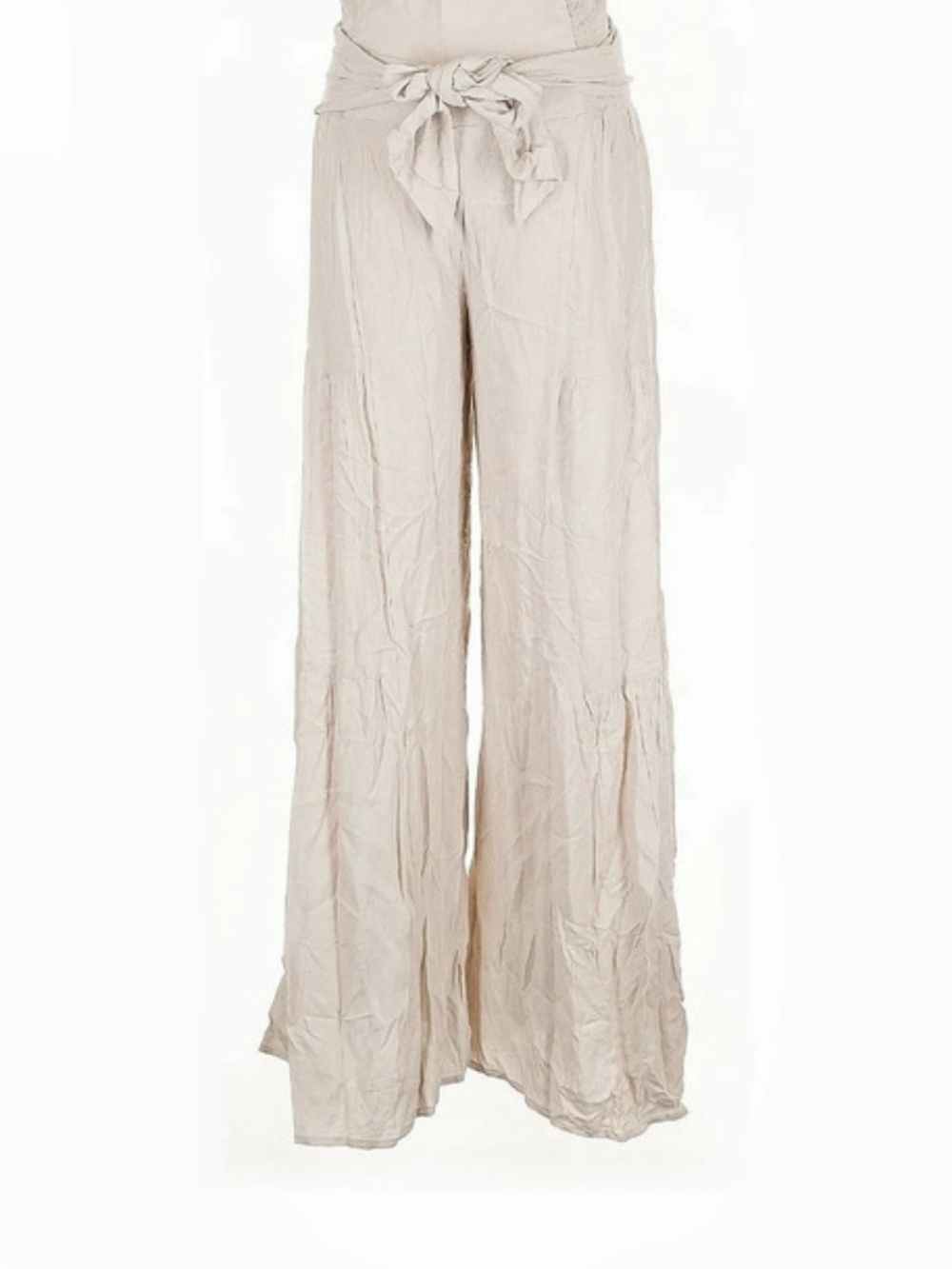 Rewash Wide Leg Rayon Pants in Cream Size Large